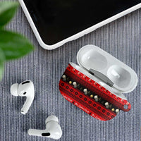 New Zealand Darts Christmas AirPods Case Merry Xmas Aotearoa Maori Red LT14 - Polynesian Pride