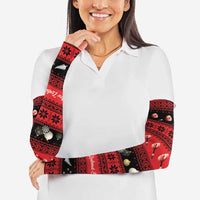 New Zealand Darts Christmas Arm Sleeves Merry Xmas Aotearoa Maori Red LT14 - Polynesian Pride