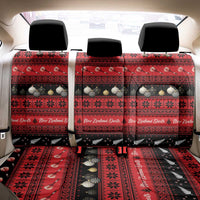 New Zealand Darts Christmas Back Car Seat Cover Merry Xmas Aotearoa Maori Red LT14 - Polynesian Pride
