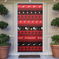 New Zealand Darts Christmas Door Cover Merry Xmas Aotearoa Maori Red LT14 Red - Polynesian Pride