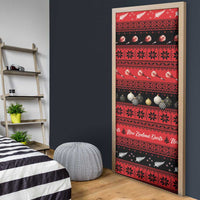 New Zealand Darts Christmas Door Cover Merry Xmas Aotearoa Maori Red LT14 - Polynesian Pride