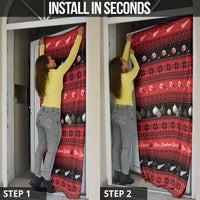 New Zealand Darts Christmas Door Cover Merry Xmas Aotearoa Maori Red LT14 - Polynesian Pride