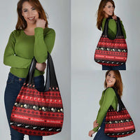New Zealand Darts Christmas Grocery Bag Merry Xmas Aotearoa Maori Red LT14 - Polynesian Pride