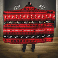 New Zealand Darts Christmas Hooded Blanket Merry Xmas Aotearoa Maori Red LT14 - Polynesian Pride