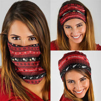 New Zealand Darts Christmas Neck Gaiter Merry Xmas Aotearoa Maori Red LT14 - Polynesian Pride