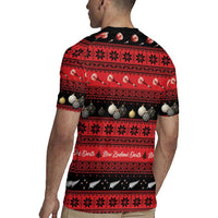 New Zealand Darts Christmas Rugby Jersey Merry Xmas Aotearoa Maori Red LT14 - Polynesian Pride