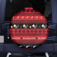 New Zealand Darts Christmas Spare Tire Cover Merry Xmas Aotearoa Maori Red LT14 No hole Red - Polynesian Pride