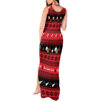 New Zealand Darts Christmas Tank Maxi Dress Merry Xmas Aotearoa Maori Red LT14 - Polynesian Pride