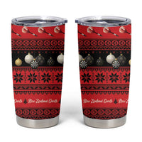 New Zealand Darts Christmas Tumbler Cup Merry Xmas Aotearoa Maori Red LT14 Red - Polynesian Pride