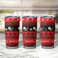 New Zealand Darts Christmas Tumbler Cup Merry Xmas Aotearoa Maori Red LT14 - Polynesian Pride