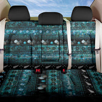 New Zealand Darts Christmas Back Car Seat Cover Merry Xmas Aotearoa Maori Paua Shell LT14 One Size Cyan - Polynesian Pride