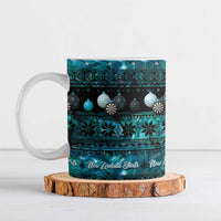 New Zealand Darts Christmas Ceramic Mug Merry Xmas Aotearoa Maori Paua Shell - Polynesian Pride