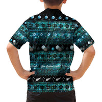 New Zealand Darts Christmas Family Matching Long Sleeve Bodycon Dress and Hawaiian Shirt Merry Xmas Aotearoa Maori Paua Shell LT14 - Polynesian Pride