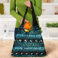 New Zealand Darts Christmas Grocery Bag Merry Xmas Aotearoa Maori Paua Shell LT14 - Polynesian Pride
