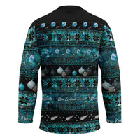 New Zealand Darts Christmas Hockey Jersey Merry Xmas Aotearoa Maori Paua Shell LT14 - Polynesian Pride