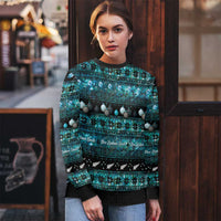 New Zealand Darts Christmas Ugly Christmas Sweater Merry Xmas Aotearoa Maori Paua Shell LT14 - Polynesian Pride