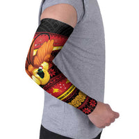 Papua New Guinea Christmas Arm Sleeves Bikpela hamamas blong dispela Krismas LT14 - Polynesian Pride