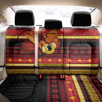 Papua New Guinea Christmas Back Car Seat Cover Bikpela hamamas blong dispela Krismas LT14 - Polynesian Pride
