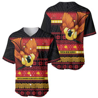 Papua New Guinea Christmas Baseball Jersey Bikpela hamamas blong dispela Krismas LT14 - Polynesian Pride