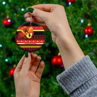 Papua New Guinea Christmas Ceramic Ornament Bikpela hamamas blong dispela Krismas LT14 - Polynesian Pride