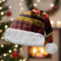 Papua New Guinea Christmas Santa Hat Bikpela hamamas blong dispela Krismas LT14 With Fur Red - Polynesian Pride