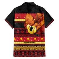 Papua New Guinea Christmas Family Matching Off The Shoulder Long Sleeve Dress and Hawaiian Shirt Bikpela hamamas blong dispela Krismas - Polynesian Pride