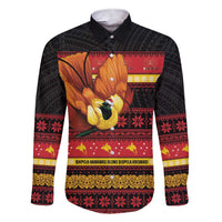 Papua New Guinea Christmas Family Matching Short Sleeve Bodycon Dress and Hawaiian Shirt Bikpela hamamas blong dispela Krismas - Polynesian Pride