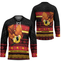 Papua New Guinea Christmas Hockey Jersey Bikpela hamamas blong dispela Krismas LT14 - Polynesian Pride