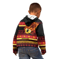 Papua New Guinea Christmas Kid Hoodie Bikpela hamamas blong dispela Krismas LT14 - Polynesian Pride