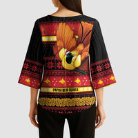 Papua New Guinea Christmas Kimono Sleeve Blouse Bikpela hamamas blong dispela Krismas LT14 - Polynesian Pride