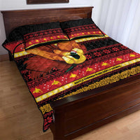 Papua New Guinea Christmas Quilt Bed Set Bikpela hamamas blong dispela Krismas LT14 - Polynesian Pride