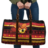 Papua New Guinea Christmas Travel Bag Bikpela hamamas blong dispela Krismas LT14 Red - Polynesian Pride