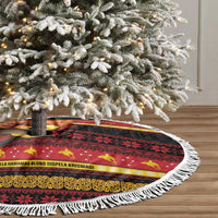 Papua New Guinea Christmas Tree Skirt Bikpela hamamas blong dispela Krismas LT14 - Polynesian Pride
