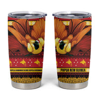 Papua New Guinea Christmas Tumbler Cup Bikpela hamamas blong dispela Krismas LT14 Red - Polynesian Pride