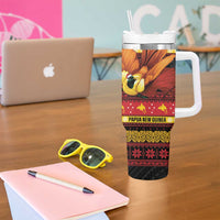 Papua New Guinea Christmas Tumbler With Handle Bikpela hamamas blong dispela Krismas LT14 - Polynesian Pride