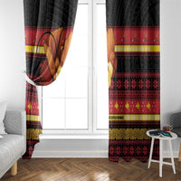 Papua New Guinea Christmas Window Curtain Bikpela hamamas blong dispela Krismas LT14 - Polynesian Pride