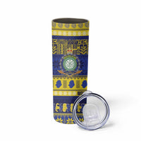 Niue Christmas Skinny Tumbler Monuina e Kilisimasi Hiapo Motifs LT14 - Polynesian Pride