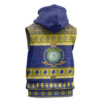 Niue Christmas Sleeveless Hoodie Monuina e Kilisimasi Hiapo Motifs - Polynesian Pride