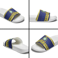 Niue Christmas Slide Sandals Monuina e Kilisimasi Hiapo Motifs - Polynesian Pride