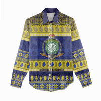 Niue Christmas Women Casual Shirt Monuina e Kilisimasi Hiapo Motifs LT14 - Polynesian Pride