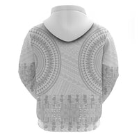 Niue White Sunday Hoodie Tapu Fanau Ia Puakenikeni Hiapo Pattern LT14 - Polynesian Pride