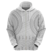Niue White Sunday Hoodie Tapu Fanau Ia Puakenikeni Hiapo Pattern LT14 - Polynesian Pride