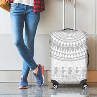 Niue White Sunday Luggage Cover Tapu Fanau Ia Puakenikeni Hiapo Pattern LT14 - Polynesian Pride