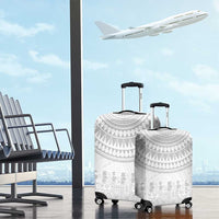 Niue White Sunday Luggage Cover Tapu Fanau Ia Puakenikeni Hiapo Pattern LT14 - Polynesian Pride