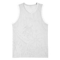 Tapu Fanau Ia Niue Basketball Jersey Happy White Sunday Unique Hiapo LT14 Unisex White - Polynesian Pride