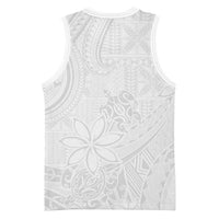 Tapu Fanau Ia Niue Basketball Jersey Happy White Sunday Unique Hiapo LT14 - Polynesian Pride