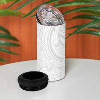 Tapu Fanau Ia Niue 4 in 1 Can Cooler Tumbler Happy White Sunday Unique Hiapo LT14 - Polynesian Pride