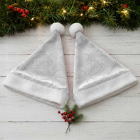 Tapu Fanau Ia Niue Christmas Santa Hat Happy White Sunday Unique Hiapo LT14 - Polynesian Pride