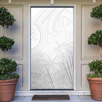 Tapu Fanau Ia Niue Door Cover Happy White Sunday Unique Hiapo LT14 White - Polynesian Pride