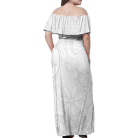 Tapu Fanau Ia Niue Family Matching Off Shoulder Maxi Dress and Hawaiian Shirt Happy White Sunday Unique Hiapo LT14 - Polynesian Pride